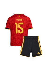 Belgia Thomas Meunier #15 Jalkapallovaatteet Lasten Kotipeliasu MM-kisat 2026 Lyhythihainen (+ Lyhyet housut)